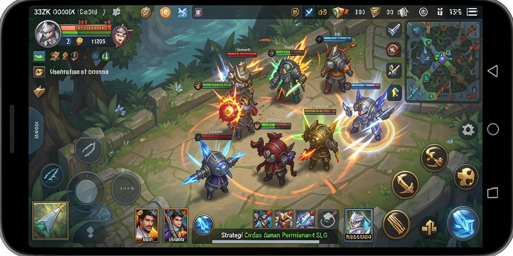Screenshot gameplay <strong>33ZK</strong> menunjukkan pertempuran taktis yang menarik.