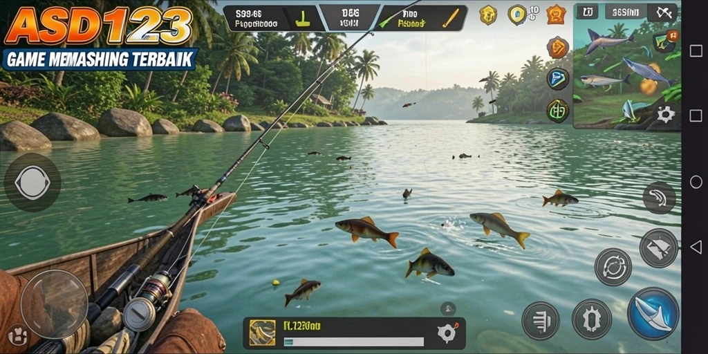 Tangkapan ikan yang beragam dalam gameplay ASD123.