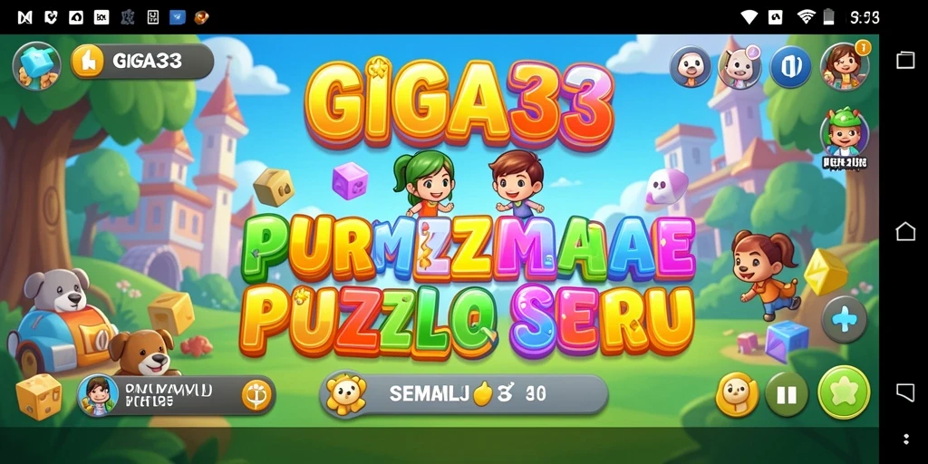 Tampilan gameplay dari GIGA33 yang penuh dengan tantangan Puzzle.