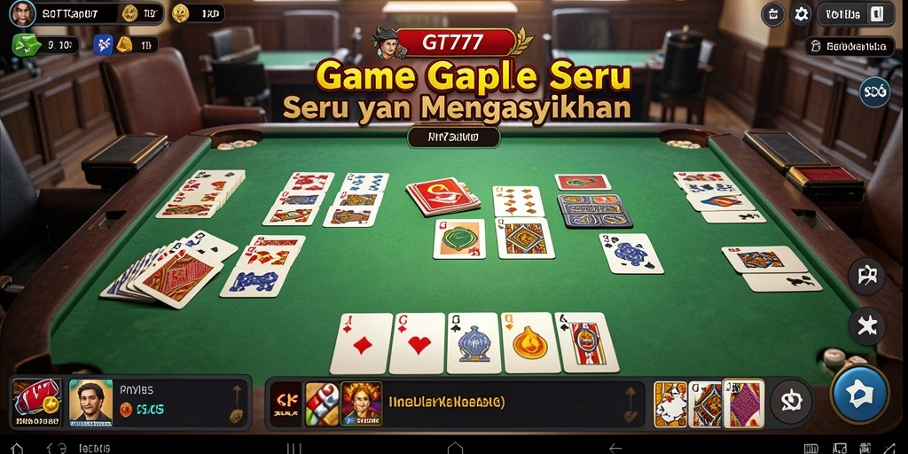 Gameplay seru GT777 dengan teman-teman dalam permainan gaple.