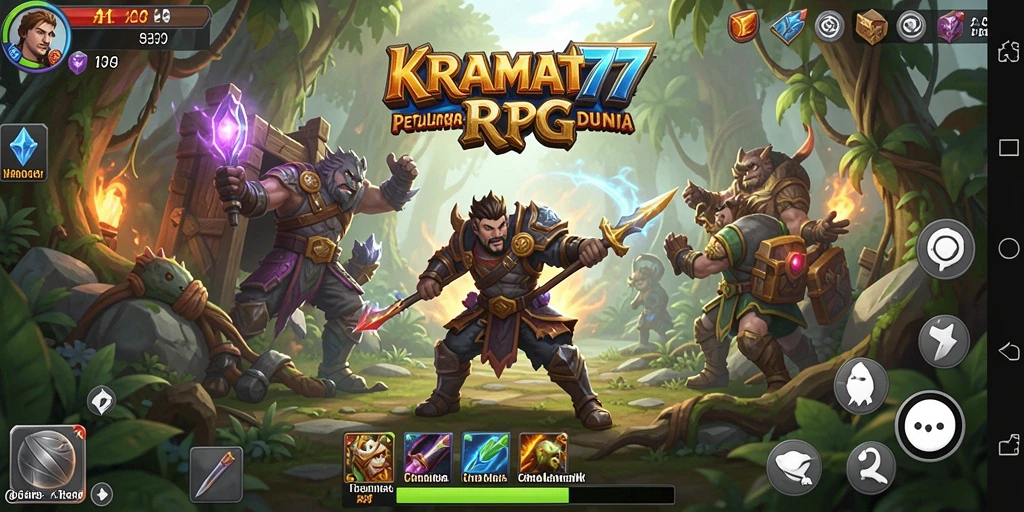 Gameplay KRAMAT77 menampilkan petualangan RPG yang mendebarkan.