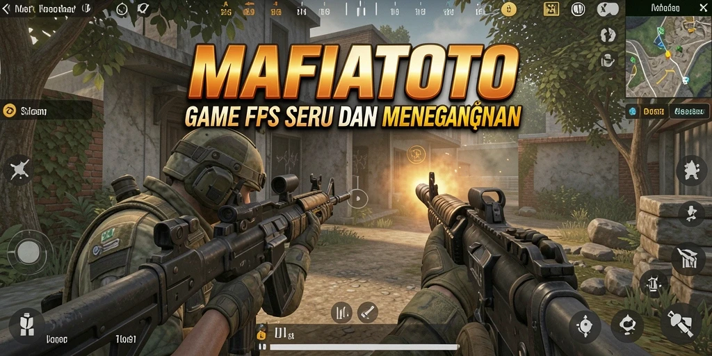 Tampilan gameplay MAFIATOTO yang mendebarkan dalam aksi FPS.
