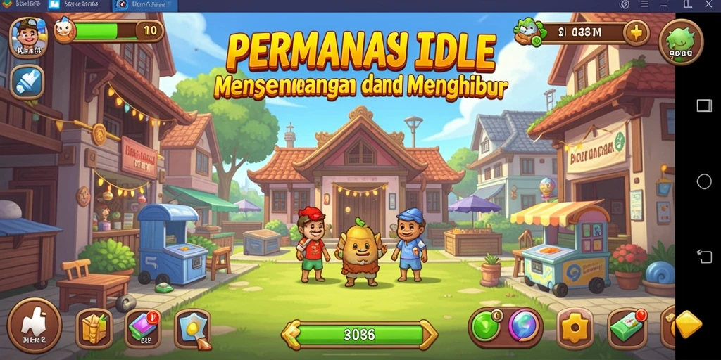 Tampilan gameplay N06 yang sederhana dan memikat.
