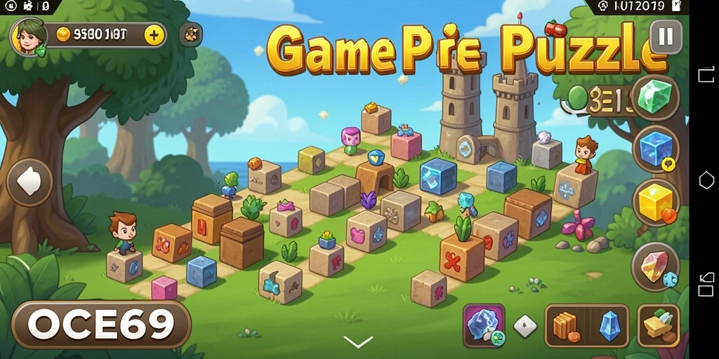 Screenshot OCE69 menampilkan gameplay Puzzle yang menarik dan interaktif.