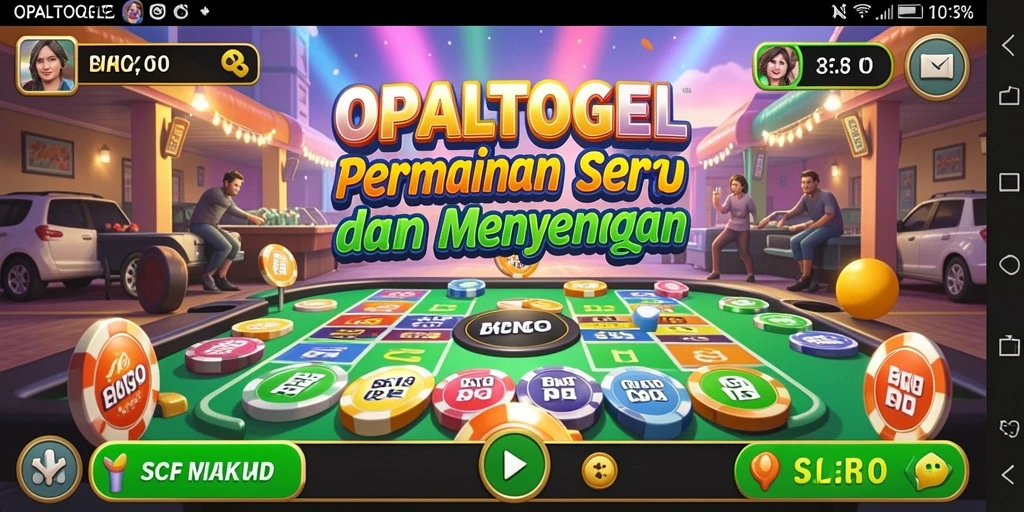Tampilan gameplay seru di OPALTOGEL Bingo.