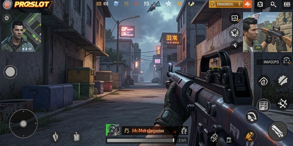 Tampilan dinamis gameplay intens PROSLOT.