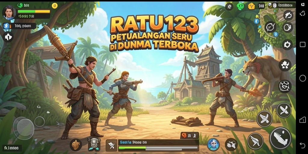 Tampilan gameplay yang menawan di dunia terbuka RATU123.