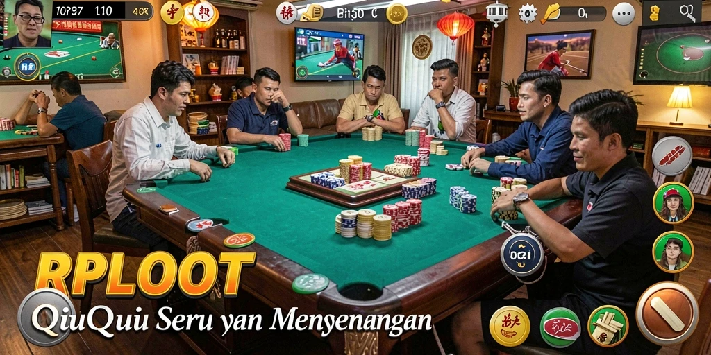 Gambar menunjukkan gameplay seru QiuQiu di RPLOOT.