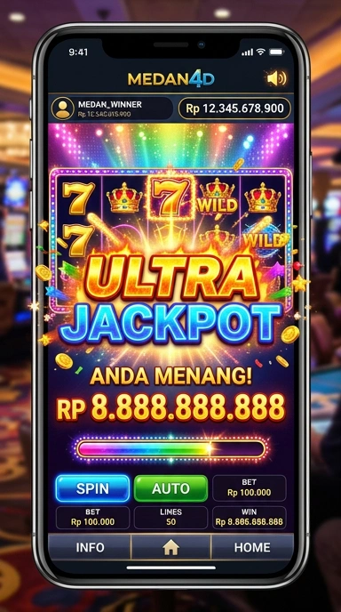 Tampilan aplikasi utama medan4d dengan berbagai kategori aplikasi.