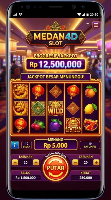 Pengguna sedang menjelajahi aplikasi di pusat unduh medan4d.